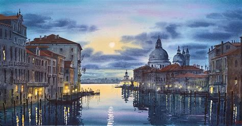  The Grand Canal, Venice -  An Architectural Triumph Captured in Ethereal Light and Shadow!