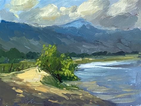 “The Mountains and Streams” A Journey Through Brushstrokes and Tranquil Serenity!